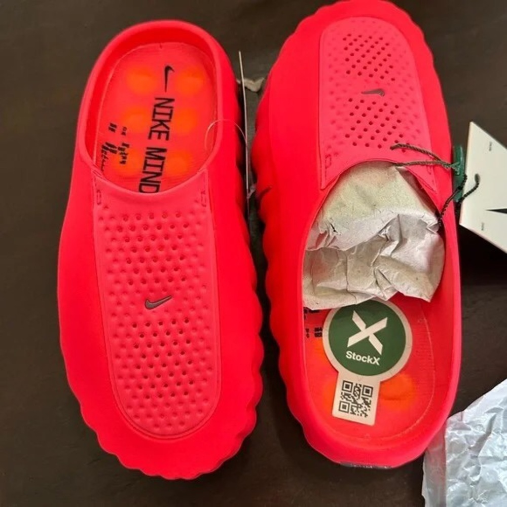 🍦Nike Mind 001 Slide Sandals Solar Red